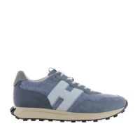 Hogan sneaker h601 in camoscio e nabuk da uomo