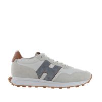 Hogan sneaker h601 in pelle e camoscio da uomo