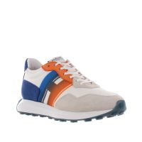 Hogan sneaker h601 in pelle scamosciata da uomo