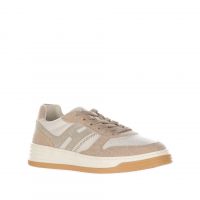 Hogan sneaker h630 in denim e pelle da uomo