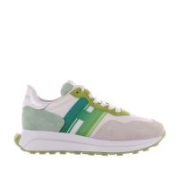 Hogan sneaker h641 in suede e tessuto da donna