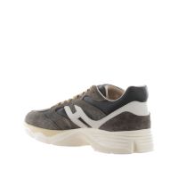 Hogan sneaker hogan h665 in camoscio e pelle da uomo