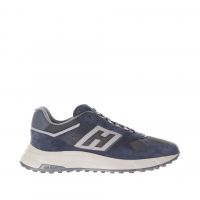 Hogan sneaker hyperlight in camoscio e tessuto tecnico da uomo