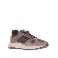 Hogan sneaker hyperlight in camoscio e tessuto tecnico da uomo