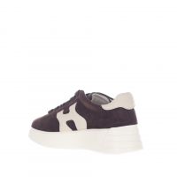 Hogan sneaker rebel h562 in camoscio da donna