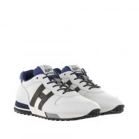 Hogan sneakers h383 in pelle e tessuto tecnico da uomo