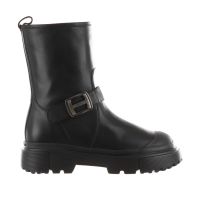 Hogan stivaletto biker h619 in pelle da donna