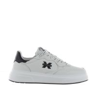 John richmond sneaker in pelle con lacci logati da uomo