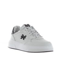 John richmond sneaker in pelle con lacci logati da uomo