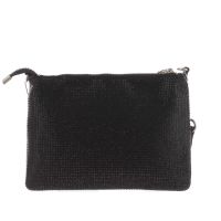 Juicy couture pochette mia flat pouch in poliestere con strass da donna