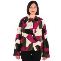 K-way giacca soizic wool 3 layer graphic da donna