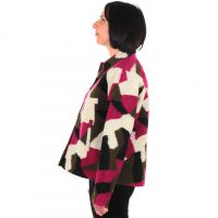 K-way giacca soizic wool 3 layer graphic da donna