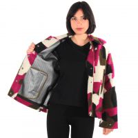 K-way giacca soizic wool 3 layer graphic da donna
