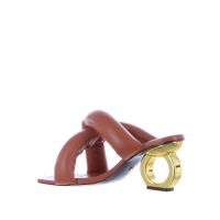 Kat maconie sabot itzel in pelle con tacco catena da donna
