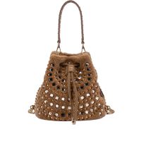 La carrie bucket andromeda  fur synt con borchie e pietre da donna