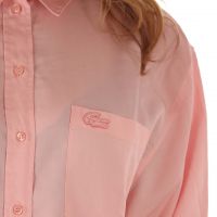 Lacoste camicia morbida oversize in lyocell
 da donna