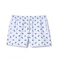 Lacoste costume da bagno con coccodrillo stampato da uomo