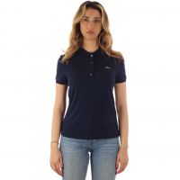 Lacoste polo slim fit in jersey di cotone stretch
 da donna