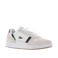Lacoste sneaker t-clip in pelle e suede da uomo