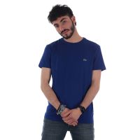 Lacoste t-shirt a girocollo in jersey di cotone pima da uomo