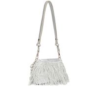 Liu jo borsa crossbody lapuffy small con piume da donna