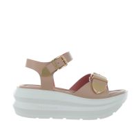 Lorenzo mari sandalo platform zoe in pelle da donna