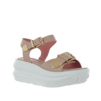 Lorenzo mari sandalo platform zoe in pelle da donna
