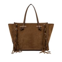 Marcella club borsa shopping grande in camoscio e pelle da donna