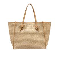 Marcella club borsa shopping in paglia metallizzata   da donna