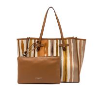 Marcella club shopping in canvas e pelle da donna