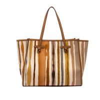 Marcella club shopping in canvas e pelle da donna