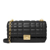 Michael kors borsa shoulder large conv chain in pelle da donna