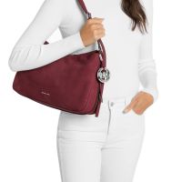 Michael kors shoulder medium nolita in camoscio da donna