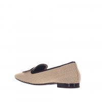 Miss elastic mocassino in tessuto con dettaglio metallico da donna