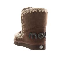 Mou stivaletto eskimo 18 in montone con glitter da donna