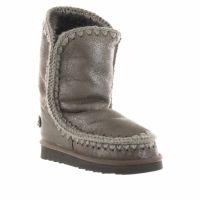 Mou stivaletto eskimo 24 in montone con logo da donna