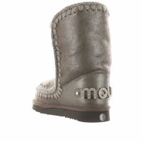 Mou stivaletto eskimo 24 in montone con logo da donna