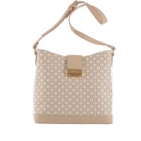 Nero giardini borsa a spalla con logo all over da donna