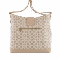 Nero giardini borsa a spalla con logo all over da donna