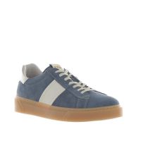 Nero giardini sneaker in camoscio con fondo a cassetta da uomo