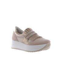 Nero giardini sneaker in camoscio e mesh con strass da donna