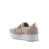 Nero giardini sneaker in camoscio e mesh con strass da donna