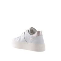 Nero giardini sneaker in pelle con pietre da donna