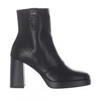 Nero giardini stivaletto in pelle con dettaglio decorativo da donna