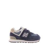 New balance sneaker 574 hook & loop in camoscio con strappo da bambino