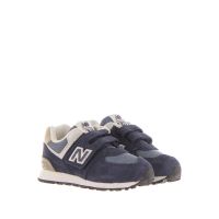 New balance sneaker 574 hook & loop in camoscio con strappo da bambino