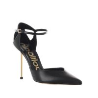 Ninalilou décolleté helen in pelle con cinturino da donna