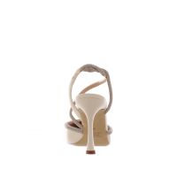 Ninalilou décolleté mya slingback in nappa con strass da donna