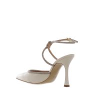 Ninalilou décolleté mya slingback in nappa con strass da donna
