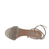 Ninalilou sandalo mya in nappa con strass da donna